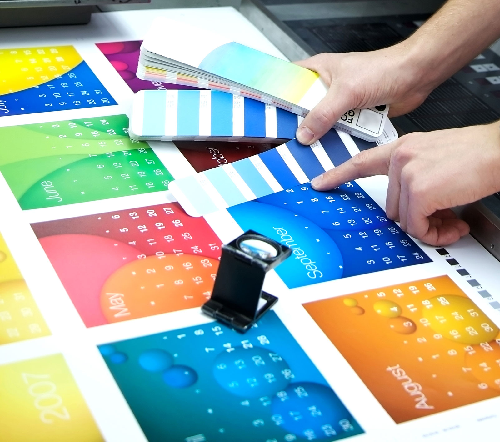 Printed business postcard with bleed